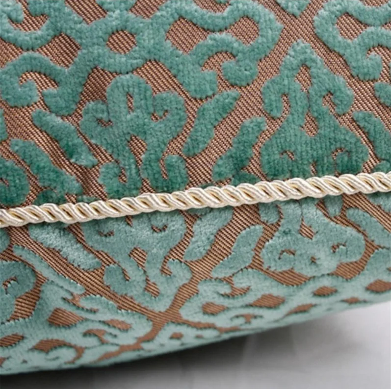 Наволочка из льна и хлопка с абстрактным геометрическим принтом в скандинавском