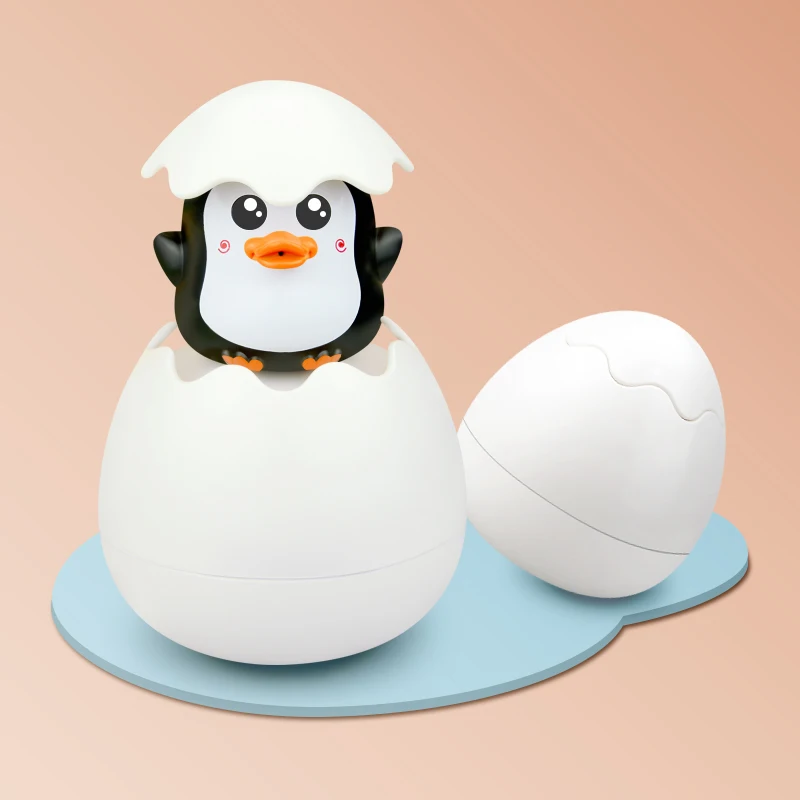 

Baby Shower Bath Toys for Children Early Educational Bathtub Sprinkling Egg Floating Duck Penguin Spraying Water Toys Kids Toys