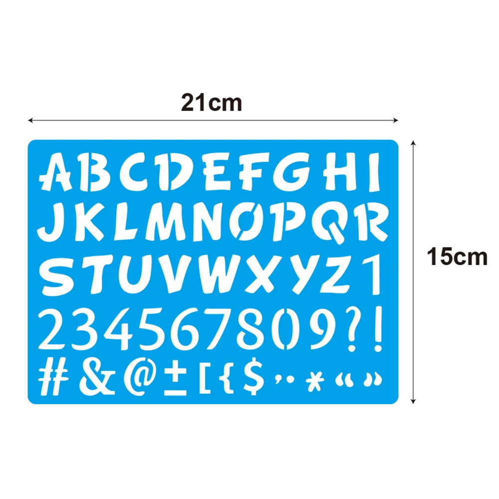 

20pcs Drawing Stencils Hollow Painting Templates Plastic English Letters Numbers Templates Children Diy Board Supply