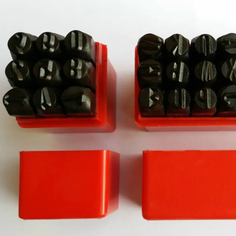 Pаспродажа Металлические инструменты для кожи, набор перфораторов 5 мм, 8 мм, цифровые цифры, алфавит, логотип, кошелек, сумочка, ремешок, искусство, «сде...