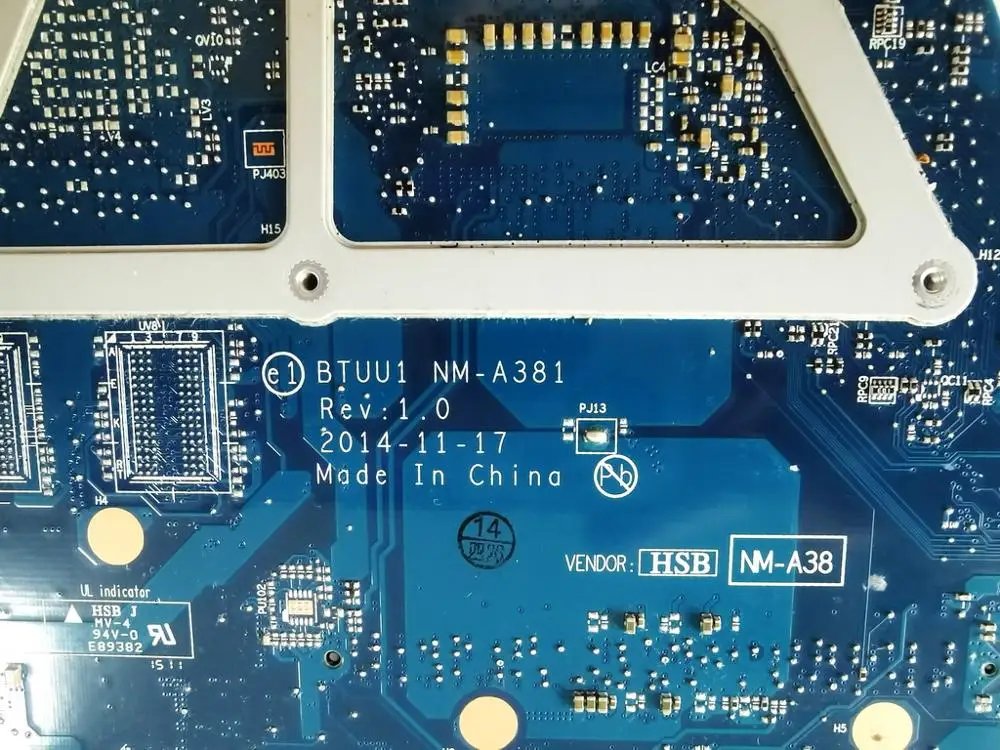 Оригинальная материнская плата для ноутбука Lenovo YOGA 3 14 I5-5200U BTUU1 NM-A381 PN 5B20H35640