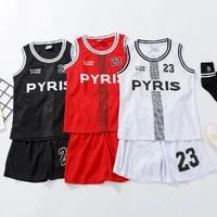 2021 summer baby boy girl basketball suit jersey football sport training clothes sets 2pcs vest shorts children tracksuit
