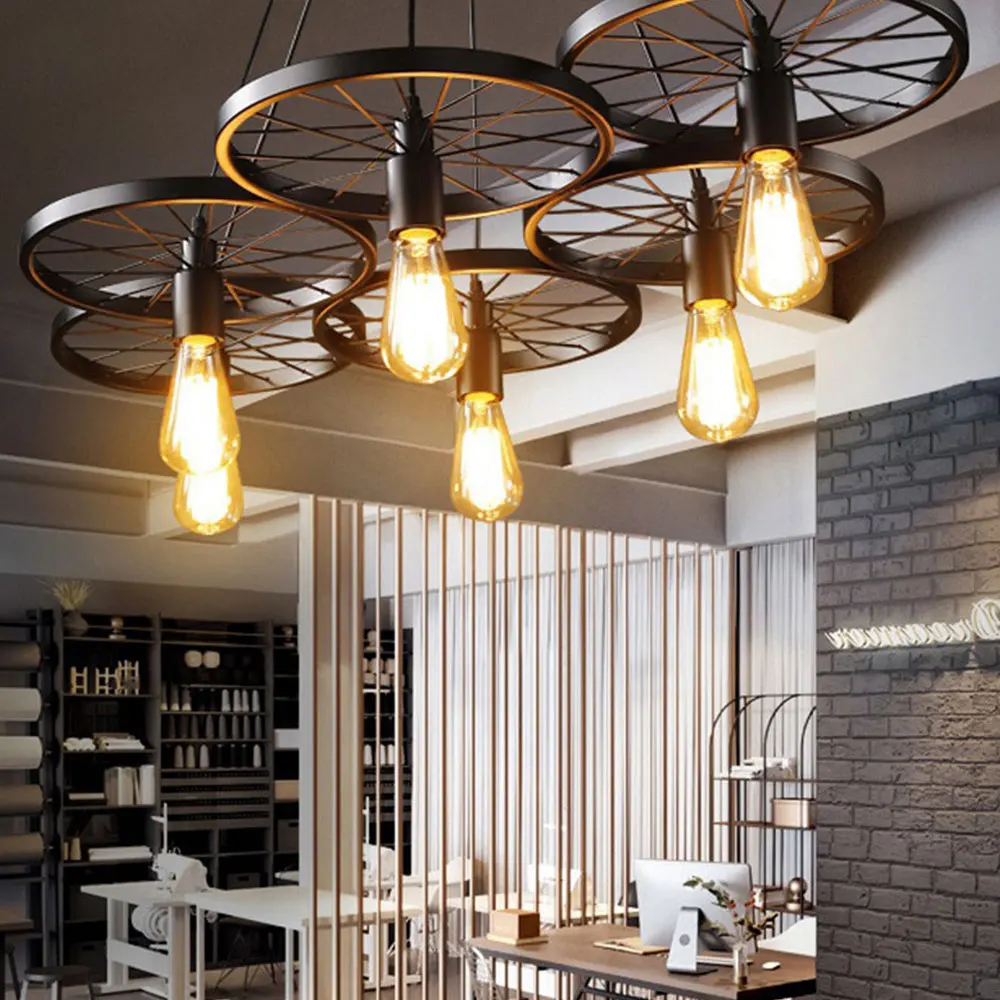 Металлический потолочный Железный Абажур светодиодный светильник для гостиной
