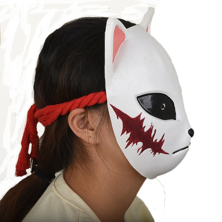 Латексная Маска клинок рассекающего демонов камадо танджиро Kimetsu no Yaiba Sabito костюм