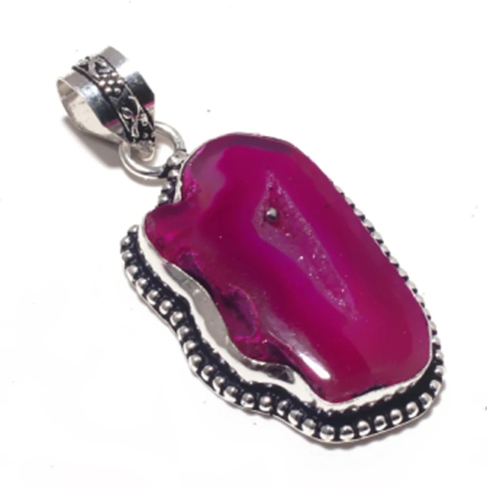 Подлинная Серебряная подвеска на солнечной батарее из агата покрытая медью