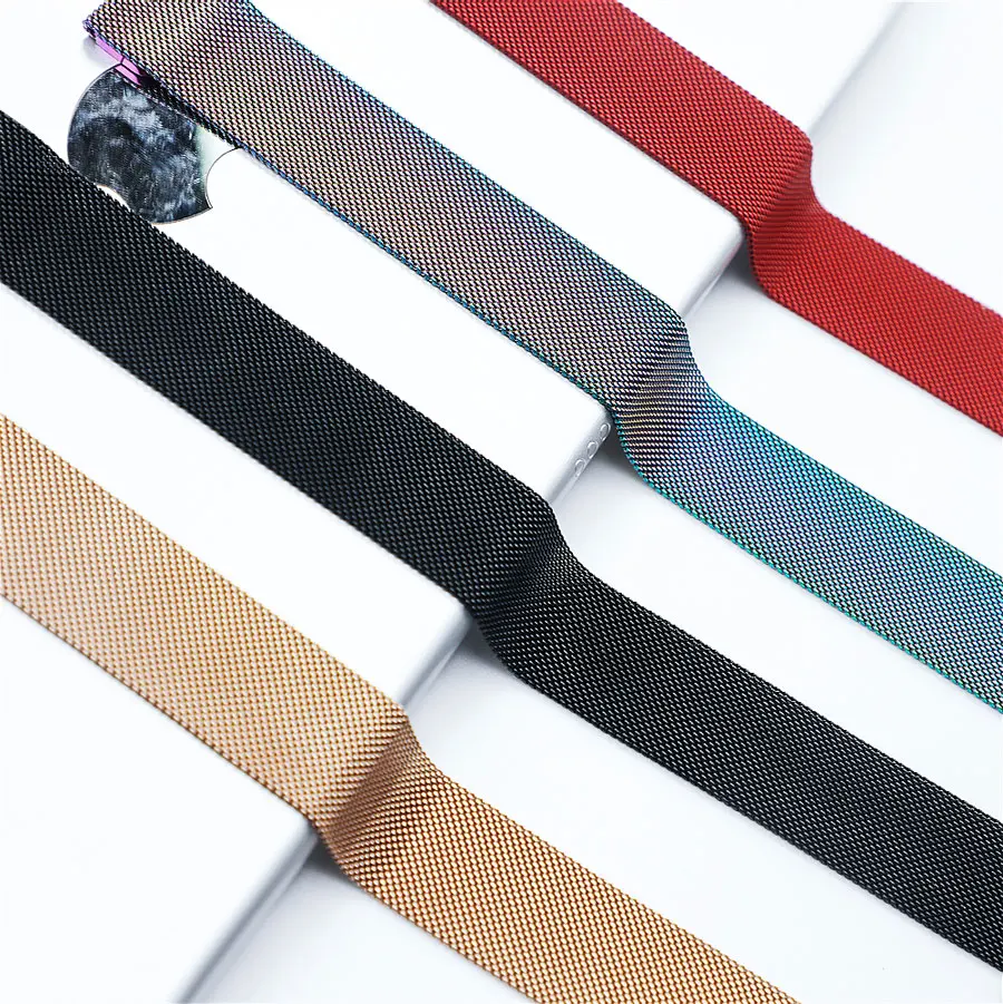 Ремешок для apple watch 4 3 5 42mm 44mm apple watch band Миланская петля металлическая сетка ремешок для часов iwatch series 5 4