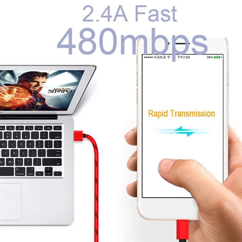 Кабель Micro usb для зарядки samsung Galaxy S6 S7 Edge huawei Xiaomi Redmi 4X Android кабель быстрой и передачи