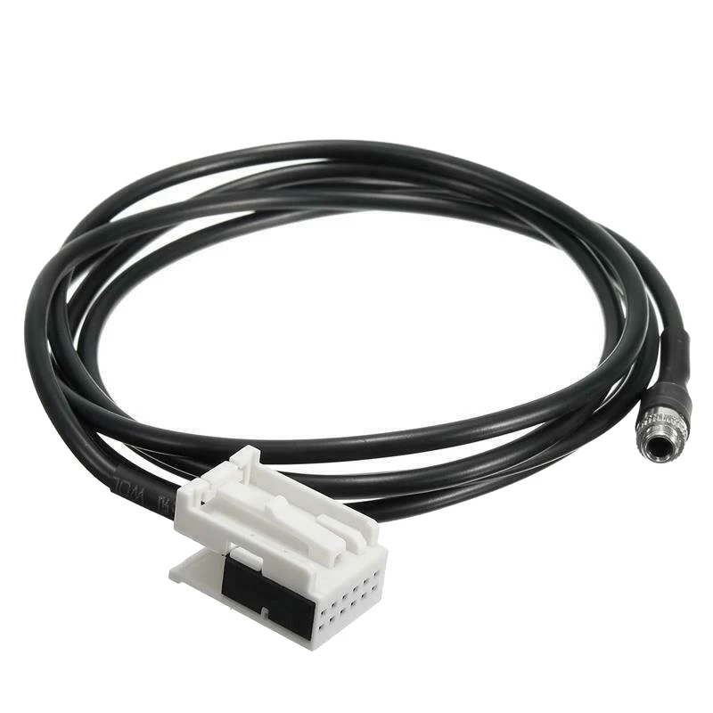 

Car 3.5Mm 12Pin Female Audio Music AUX Cable Input Adapter for -BMW E39 E53 X5 E60 E61