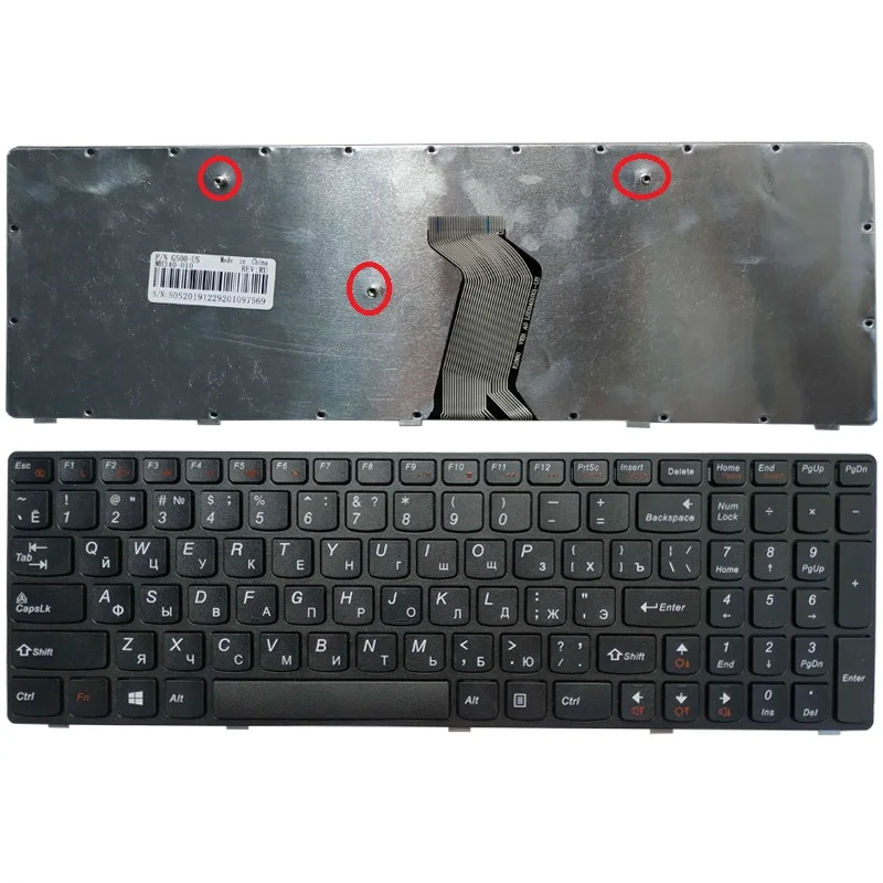 Новая клавиатура с русской раскладкой для Lenovo 25210891 _ 25210932 PK130Y0305 V117020GS1 G500-RU RU -