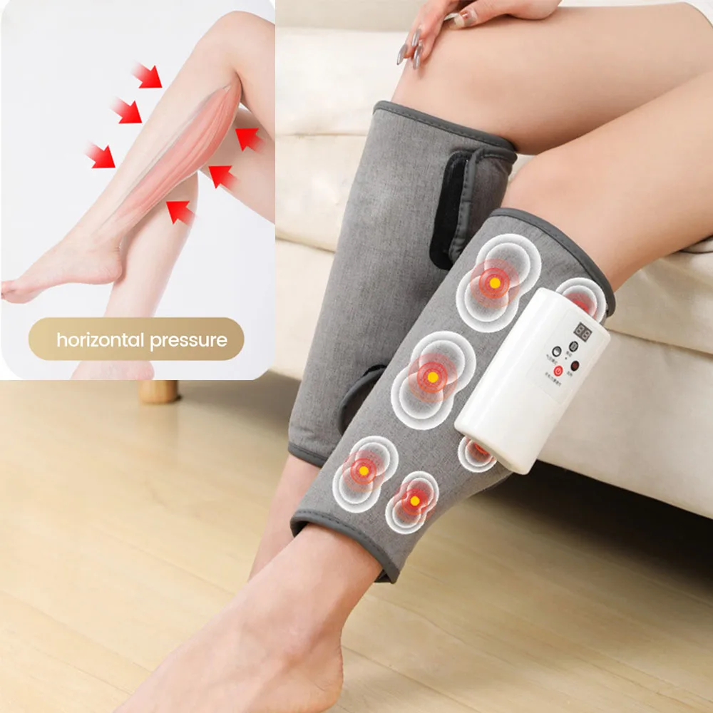 

Электрический массажер для ног, профессиональный компрессор с нагревательной вибрацией, для терапии давления, Сжатие воздуха, облегчение б...