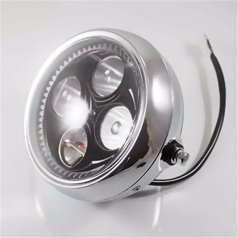

LED Motorbike Side Mount HEADLIGHT For Honda Kawasaki Suzuki Yamaha Harley BMW