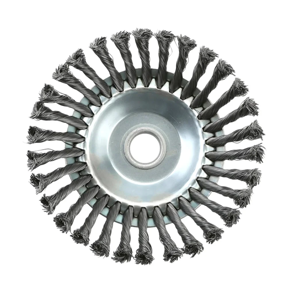 Закругленная газонокосилка щетка косилка колесо решетка стальная проволока