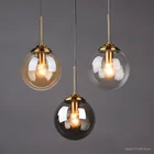 Nordic ресторан подвесной светильник стеклянный шар подвесной светильник простой коридор бар Спальня прикроватный подвесной светильник современный светильник