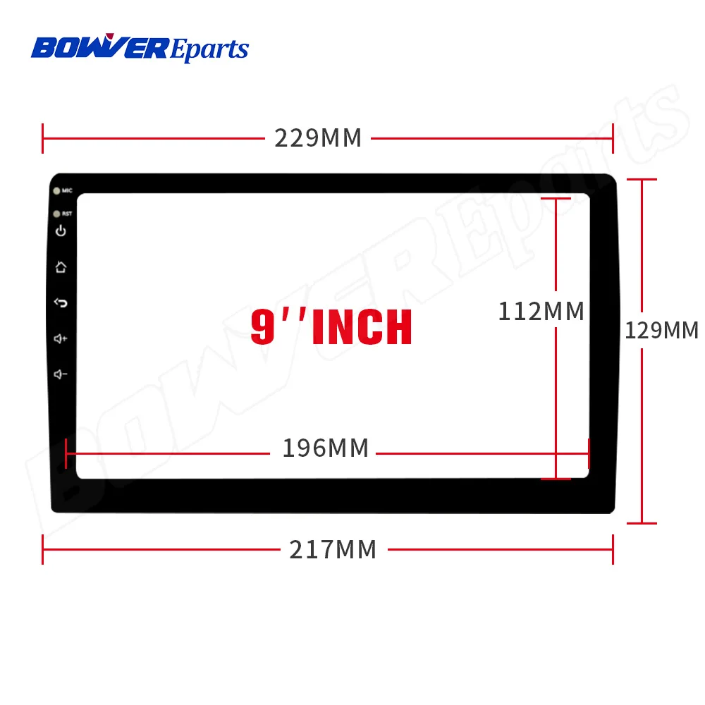 Car Tempered Glass Protective Film Sticker for 9 inch Radio stereo DVD GPS touch full LCD screen | Tablet Screen Protectors