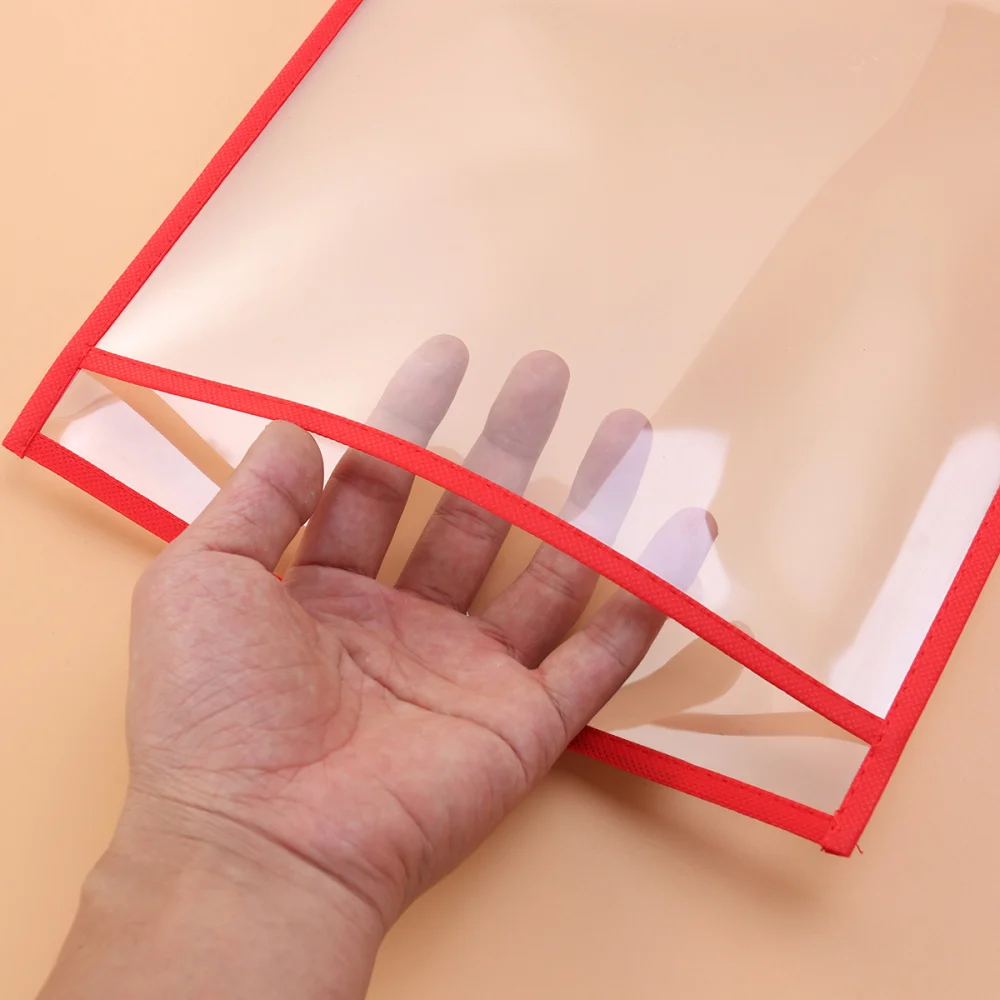 

20pcs Reusable Storage Bag Office Supplies Transparent PVC Sewing Bag Reusable Dry Erase Pockets(10 Standard Bags + 10 Pens)