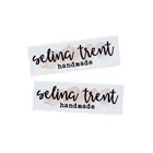 120 шт. пользовательские этикетки для одежды, железные бирки, Гладильные этикетки, персонализированное имя, индивидуальный дизайн, бирки с именем, пользовательские этикетки (YTa48)