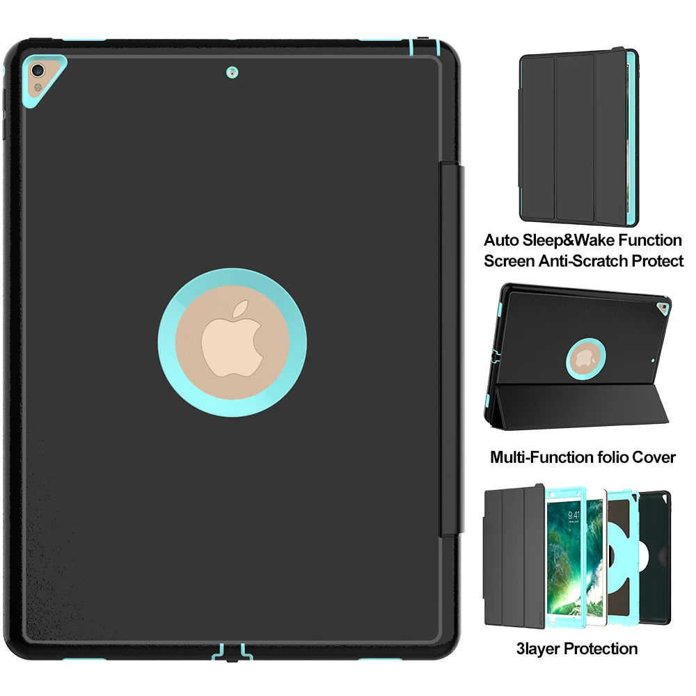 

Магнитный умный флип-чехол для планшета для iPad Pro 12,9 "2018, ударопрочный Прочный чехол с функцией автоматического сна и функцией пробуждения, з...