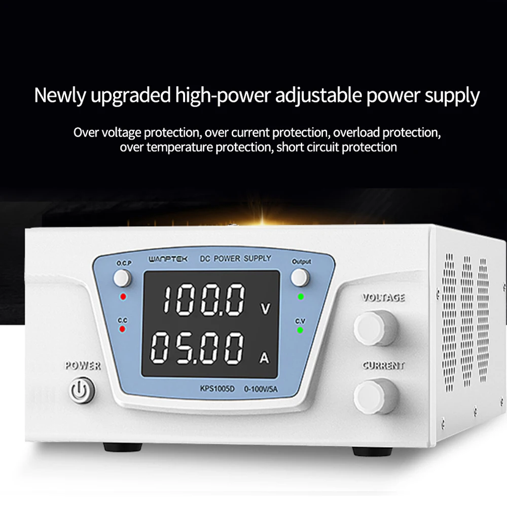 

High precision High Power Adjustable KPS1005D LED Dual Display Switching DC power supply 220V EU 100V/5A
