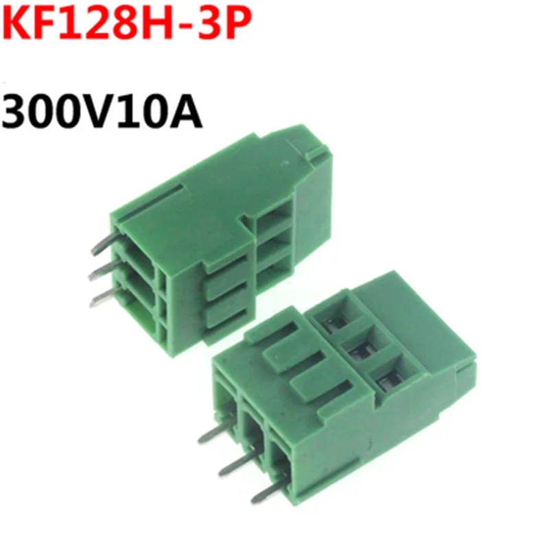 

5 шт. 5,08 мм Шаг KF128H-2p 3p 300 В 10A винтовой Тип PCB Соединительный терминал сращиваемый винт