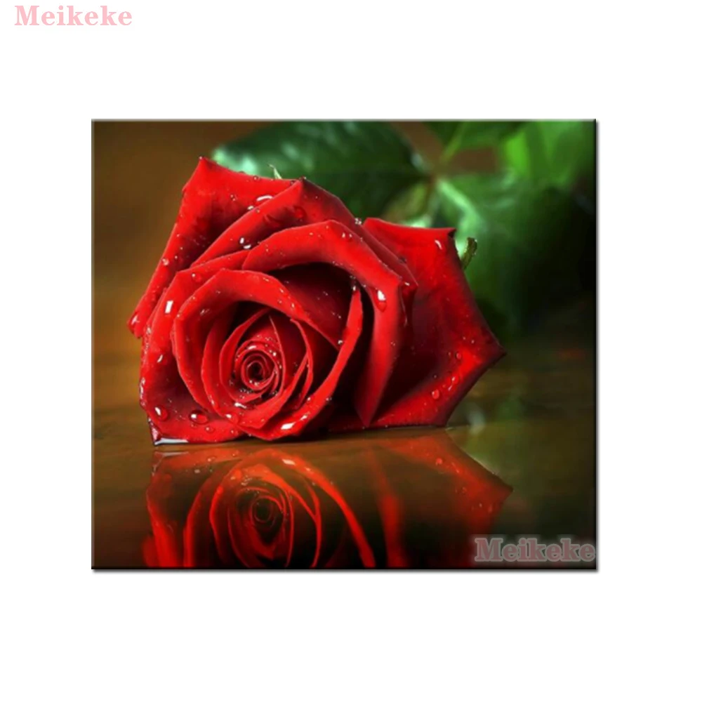 

Diamond Embroidery Flowers rose Patterns Rhinestone Handmade Kits,5D DIY Diamond Painting for Children Cross Stitch Mosaic