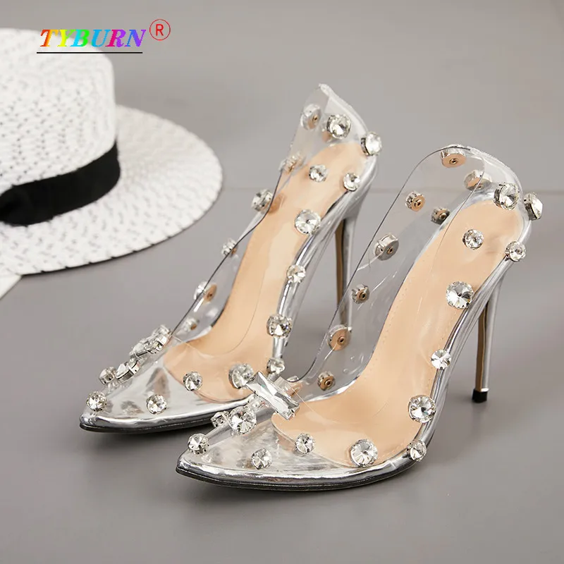 

Fashion Ladies European and American Style Pointed Autumn New Silver Ladies Wedding Shoes High Heels Banquet Size 35-42