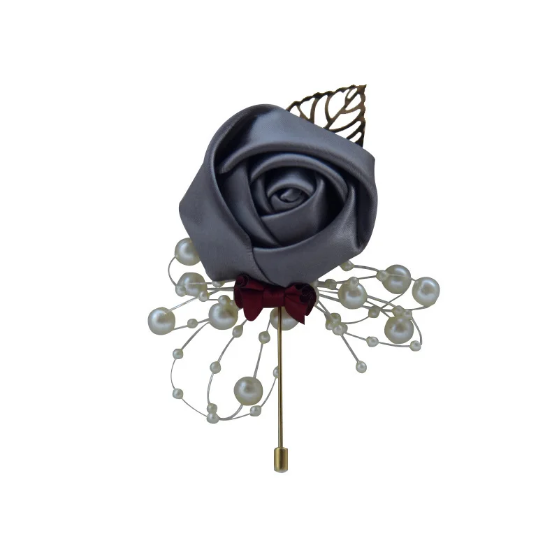 

Wedding Supplies Bridegroom and Bride Artificial Flower Corsage Brooch Flower Wedding Gift Halloween Christmas