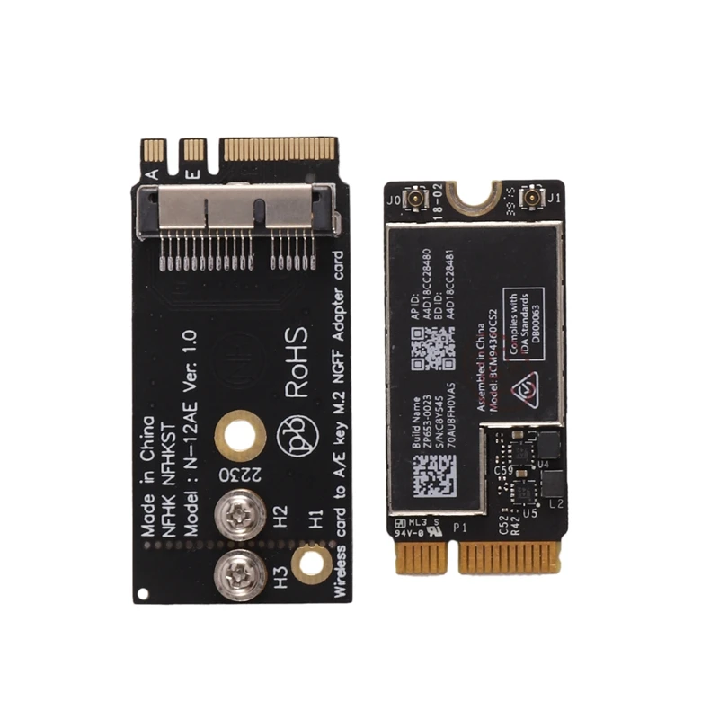 802.11AC BCM94360CS2 Аэропорт WiFi 867 Мбит/с WLAN карта Bluetooth 4 0 + NGFF M.2 адаптер антенны |