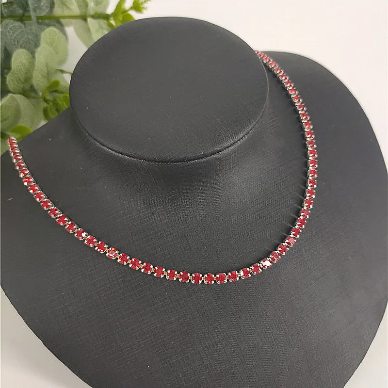 Fashion Rhinestone Necklace Lady Girl Shiny Jewelry Gift 2021 New 10 Styles |