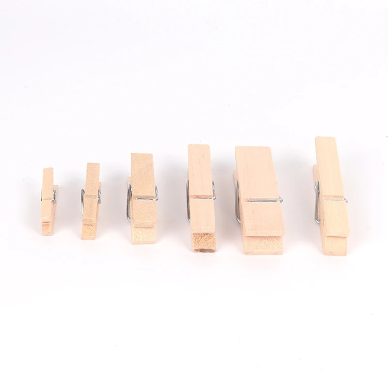 Деревянные мини-зажимы для одежды
