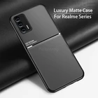 Роскошный тонкий Матовый кожаный чехол для OPPO Realme GT Neo Q3 Pro X7 Pro5 6 7 Pro C11 C17 C25 Narzo 20 Pro 30A текстурный силиконовый чехол