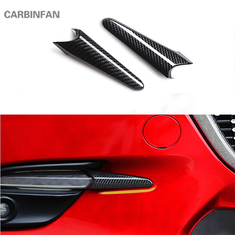 Автомобильная передняя противотуманная фара из углеродного волокна рамка