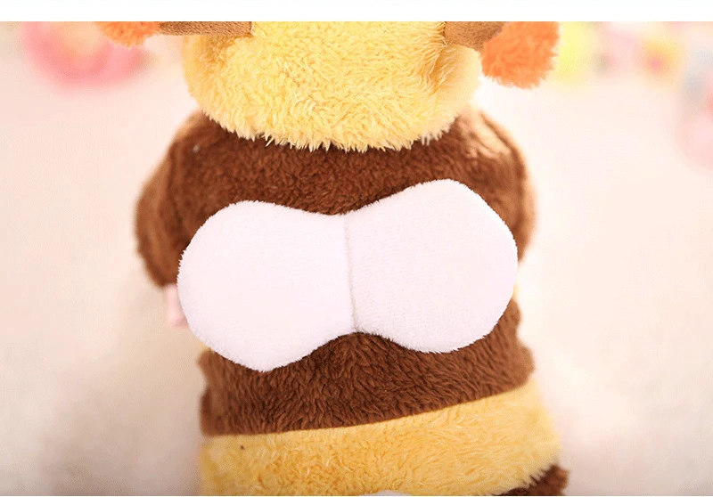 

Autumn and winter new thick bee cotton coat Xi Shi Yorkshire dog clothes transform clothes