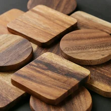 1 шт. деревянная подставка под кружку квадратная круглая подставка под кружку Настольный коврик для чая кофе бар коврик под стаканчик деревянная подставка под кружку подставки под тарелки Аксессуары для стола