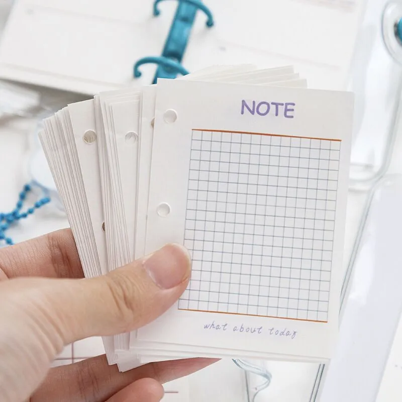 40 листов 3 отверстия Свободные лист мини ноутбук пополнения бумаги разделитель