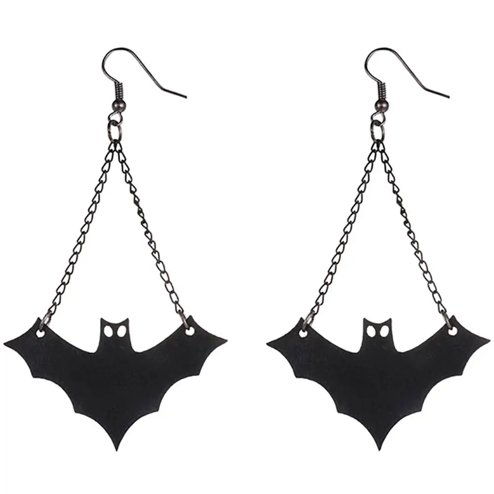 Новые креативные европейские и американские ретро стиль Хэллоуин Черные сережки
