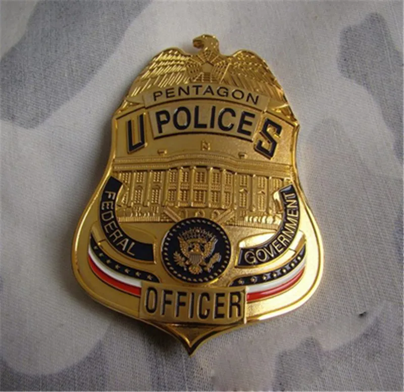 Классический офицер полиции Пентагона США копия фильма булавка значок на
