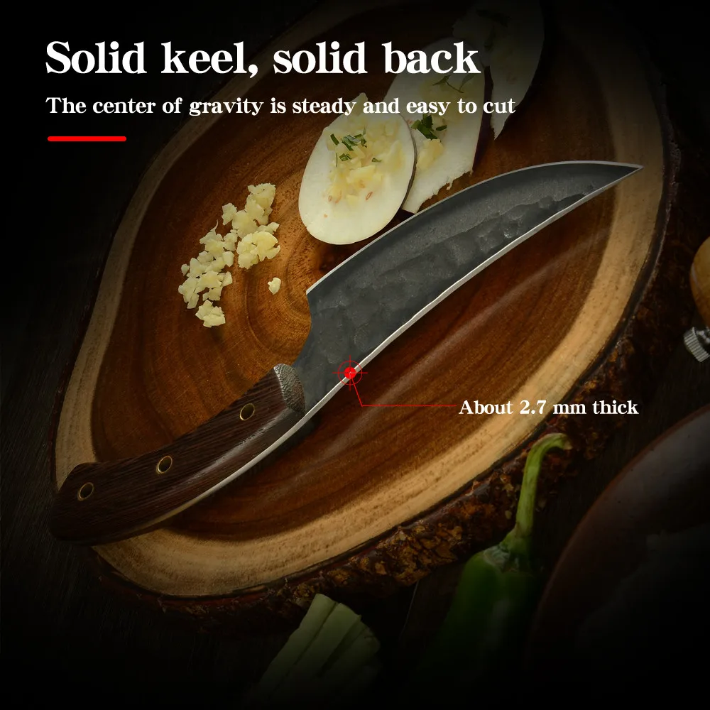Цин нож обвалочный в японском стиле практичный Нержавеющая сталь Кухня обвалки