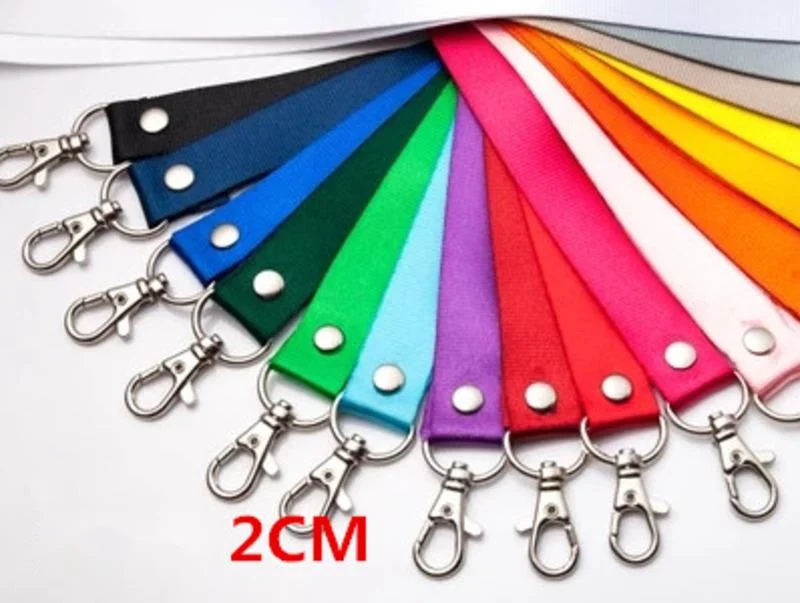 

Neck Strap 20mm Lanyard for Mobile Phone Holder ID Name Badge Holder Keys Metal Clip,colorful and practical