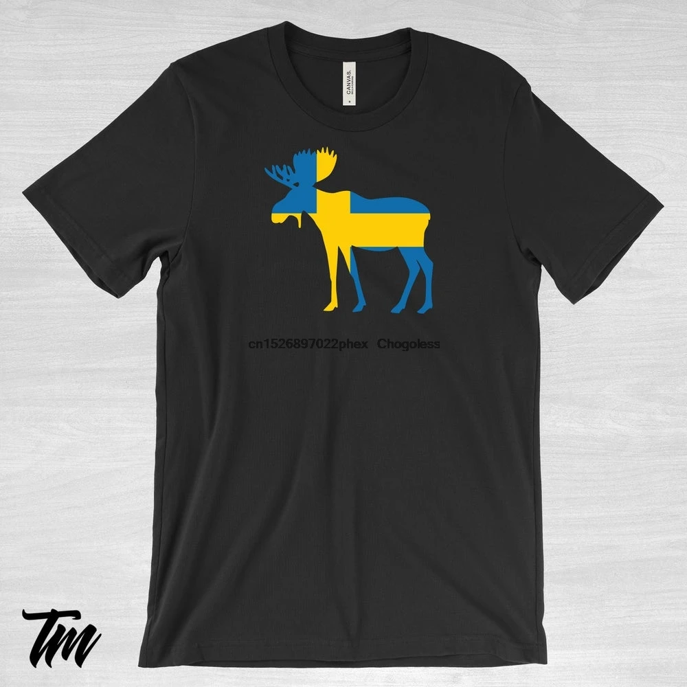 Футболка со шведской картой топ с шведским флагом подарок на день рождения |