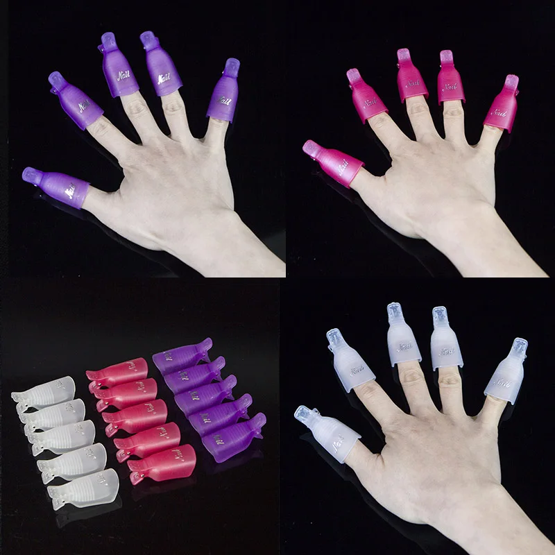 10 шт./лот средство для снятия гель-лака Гель-лак обертывания ногтей многоразовый