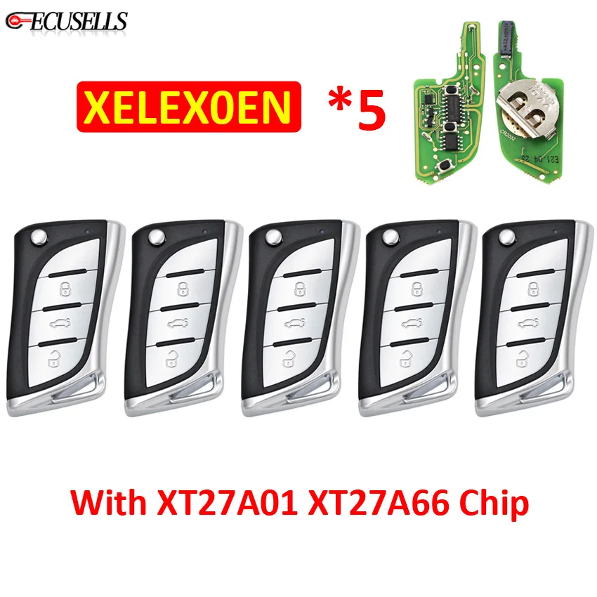 5 шт./лот Xhorse XELEX0EN VVDI Super Remote Key с чипом XT27A01 XT27A66 для VVDI2 / MINI Tool Max | Автомобили и