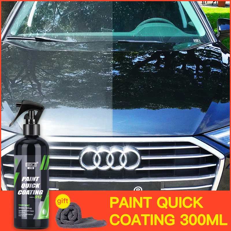 Crystal Ceramic Car Coating Paint Care Nano Hydrophobic Spray Quick Shine Liquid Polish Waterproof Wax Anti-Rain Agent