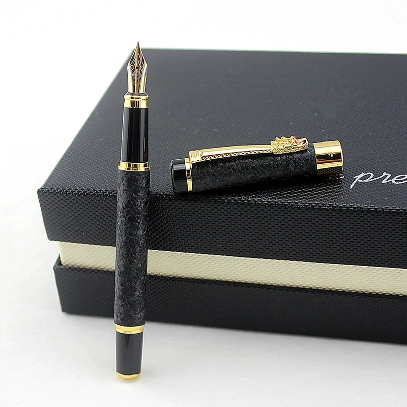 

Luxury Dragon clip Fountain Pen Wingsung Metal F Nib 0.5mm Gift Pens Gift Business Office Writing Stationery