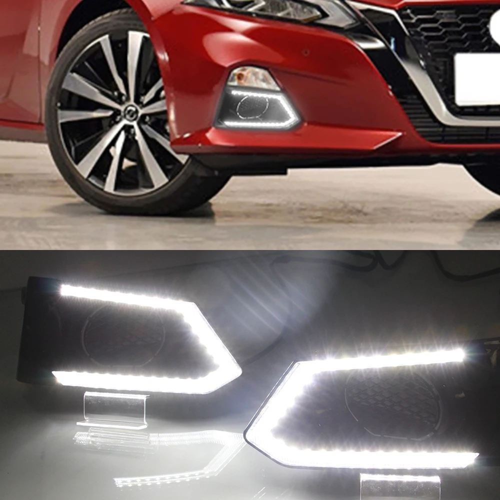 2 шт. для Nissan Altima Teana 2019 2020 Светодиодный дневной светильник Водонепроницаемый
