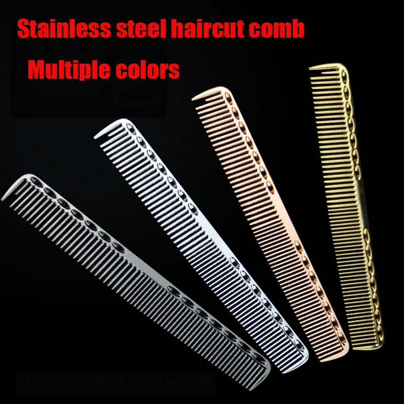 Профессиональный алюминиевый расческа для волос Антистатическая Расческа