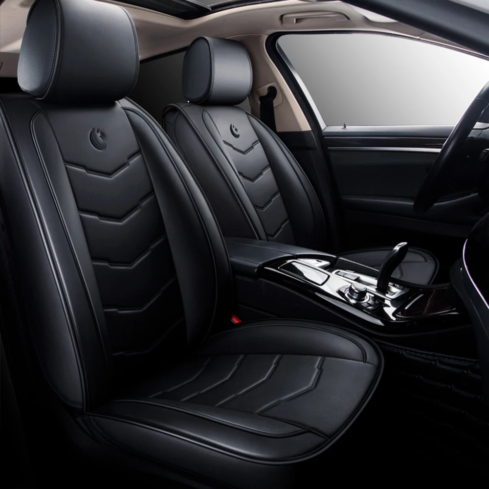 

US Universal 5-Seat Car PU Leather Covers Cushion Front+Rear Car Seat Cover Set for Toyota Corolla for Mazda CX-3 Accessorise