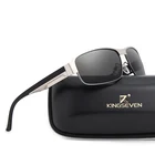 Мужские солнцезащ. Очки в Винтаж. Оправе KINGSEVEN, черно-красные солнцезащитные очки в классической винтажной оправе с поляризованными зеркальными линзами степени защиты уф400, N7359, лето 2019