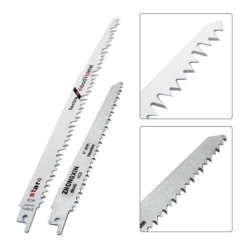 

6Pcs S644D+4Pcs S1531 Saber Saw Blades Tiger Saw for Wood Metal Cut C44