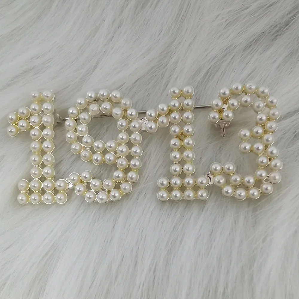 Высокое качество металлический сплав греческая буква 1913 соворотный жемчуг