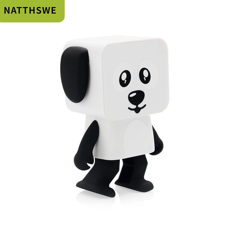NATTHSWE робот танцующий динамик беспроводной Bluetooth игрушка в форме собаки 4 1 Динамик
